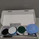 Electric Bathroom Cleaning Brush, Cordless Spin Scrubber Full Body Waterproof IPX7 with Adjustable Handle, 8 Replaceable Brush Heads for Bathtub/Kitchen/Window/Home -SD-CTB01 (Extend Handle Included)