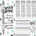 100 Sets Vet Tech Gifts Veterinary Appreciation Pen with Cute Paw Bookmarks Bags for Veterinary Technologist Birthday Coworker Staff Office Supplies