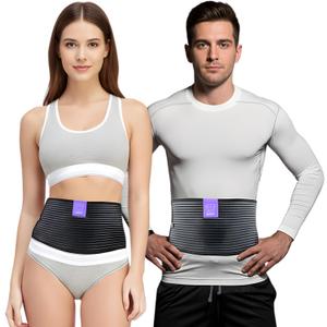 Everyday Medical Umbilical Hernia Belt for Men & Women - Breathable Abdominal Binder Post Surgery, Belly Support Band & Abdominal Compression Garment for Epigastric, Navel & Ventral Hernias - L/XL (L/XL (39-52 IN))