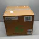 Wesley Black Leather Woven Pouf, 20"x20"x14"