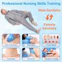 Medical Mannequin for Training Nursing Manikin Full Body Trauma Patient Care Manikin Simulator with CPR, Catheterization & Wound Care Practice for Nursing Students & Medical Schools