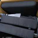 DWVO Convertible Sleeper Chair, 3-in-1 Sofa Bed with Pull-Out Bed, 75" Single Sleeper Couch with Reclining Backrest and Wide Armrest, Linen Futon Couch for Dorm Apartment, Black