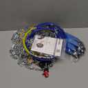 Snow-Chains Auto Fixing 1 Min Quick Fit Easy Installation Tire-Chains, Portable Reusable Universal Emergency Tire Traction Chain for Passenger Car, Pickup Trucks and SUV - Set of 2 (HKN-160)