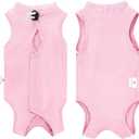 Cat Recovery Suit for Abdominal Wounds or Skin Diseases, Cat Onesie for Cats After Surgery Female Kitten Recovery Suit, Breathable E-Collar Alternative for Cats After Spay Anti Licking Wounds M