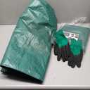 53 Gallon Garden Bags for Debris,2-Pack Yard Waste Bags,Large Dustpan-Type Lawn bags with Gardening Gloves,Leaf Bags for Yard Debris,Grass Clippings,Collapsible Trash Can for Parties,Laundry,Camping