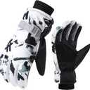 Cold-Weather-Snow-Warm-Ski-Gloves-Outdoor-Sports-Windproof for Women Men (black)