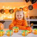 80UncleKimby 35Pcs Fall Pumpkin Crafts Kit for Kids - Halloween Thanksgiving DIY Paper Strip Art for Autumn Holiday School Classroom Activities Party Decor
