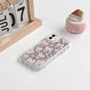 3 x NITITOP Compatible with iPhone 11 Case Cute Mirror Bow Love Heart Pattern for Women Girls Ribbon Design Shockproof Silver Protective Phone Cover - Light Pink Bow