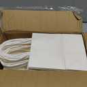 Qiqee 100Pcs Mini White Paper Gift Bags with Handles Bulk 4.5"2.5"6" Gift Bags Multiple Uses