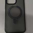 CASEKOO Designed for iPhone 14 Pro Max Case with Magnetic Invisible Stand [Military Drop Protection] [Compatible with MagSafe] Shockproof Slim Translucent Matte Promax Case 6.7", Black