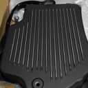 Transmission Oil Pan with Drain Plug & Gasket & Bolts for GM Turbo TH400 Automatic Transmission, 2-1/4" Pan Depth, Oil Pan Replace SP8593BK
