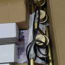 Glass Floor Lamp for Living Room,Bedroom,Mid Century Modern Standing Lamp Brass Tree 3 Light Tall Floor Lamps Vintage Retro Floor Lights Gold Green Flower Lamp Shade Farmhouse Boho Bohemian