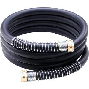 Leader Garden Hose 10ft x 5/8", Heavy Duty Short Water Hose, Female to Female Fittings, Five Layered Braiding for Durability, 1000PSI Burst, 200PSI Working (Black)
