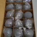 Stanbroil Ceramic Balls - 3 Round Fire Stones for Fire Pit Fire Bowl and Fireplace - Set of 15, Gray