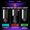 PhaetusxArkfly Conch Hotend for Adventurer 5M/5M Pro 43mm/s High Flow Extruder Quick-Detachable Nozzle Stable High-Speed Printing for AD5M (0.8mm)