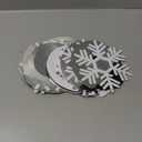 Sustainable Greetings Juvale Christmas Snowflake Swirl Decorations for Holiday Party Decor (Silver, 30 Pack) - Hanging Snowflake Decorations - Silver Party, set of 3 pack
