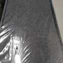 Ornavo Home Foldable Tufted Linen Large Storage Ottoman Bench Foot Rest Stool/Seat - 15" x 45" x 15" (Black)