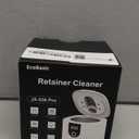 45kHz Ultrasonic Retainer Denture Cleaner Machine, Fast Cleaning for Aligners, Mouth Guards, Braces, Toothbrush Heads & Jewelry, 200ML Dental Cleaning Pod, 4 Modes & Digital Timer (White)