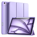 Akkerds Compatible for iPad Air 13 Inch Case (M3/M2) 2025/2024 with Pencil Holder, Trifold Stand Protective Cover/Soft TPU Back for iPad Air 13 Case, Supports Touch ID, Auto Wake/Sleep, Lavender