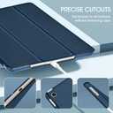 ProCase for iPad 9th/ 8th/ 7th Generation Case 10.2 Inch (2021/2020/2019 Release), 10.2 iPad Case 9th/ 8th/ 7th Gen Cover, Slim Smart Cover with Translucent Hard Shell Back -Navy