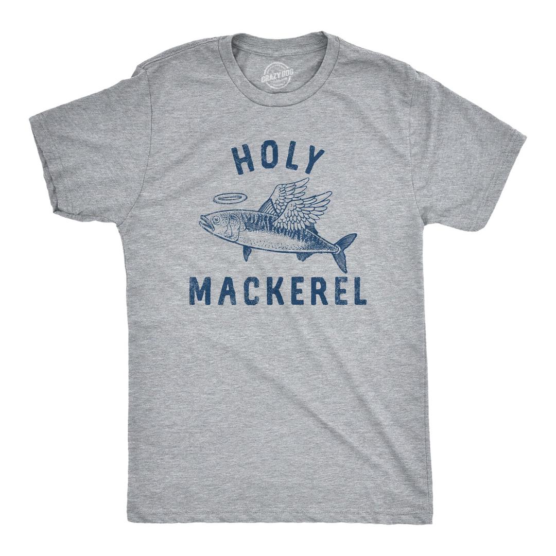 Holy Mackerel funny fishing T-Shirt, Size M