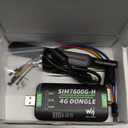 SIM7600G-H 4G DONGLE with Antenna, Industrial Grade 4G USB/UART, Communication and GNSS Positioning Support PC/Raspberry Pi/Drone/Industrial Computer, Support Global Band