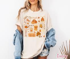 Women's Halloween T-Shirts Pumpkin Graphic Tees Autumn Fall Shirts Loose Casual Short Sleeve Tops (Apricot2, XL)
