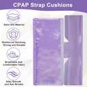 3 PCS Satin CPAP Mask Strap Covers, Comfortable CPAP Strap Covers, Silky CPAP Mask Cushions to Fit F30i Headgear, Anti Wrinkle CPAP Hair Protector for Reducing Red Marks (Light Purple)