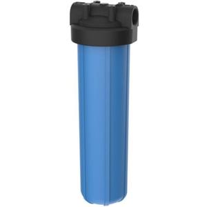 Pentair Pentek 150236 Big Blue Filter Housing, 1 1/2" NPT #20 Whole House Heavy Duty Water Filter Housing with High-Flow Polypropylene (HFPP) Cap, 20-Inch, Black/Blue