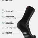 DANISH ENDURANCE Ultra-Comfort Crew Running Socks, Performance Socks, Men & Women - 3 or 5 Pack