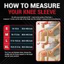 Knee Sleeve with Side Stabilizers  Compression Knee Sleeve for Knee Pain & Arthritis  Comfortable Support for Men & Women (Blue, L)