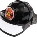 Fireman Hat Fireman Helmet Firefighter Hat Fancy Dress Accessories Kids Halloween Party Role Play Toy Black