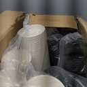 RACETOP 12 oz Disposable Paper Coffee Cups with Lids and Sleeves, 500 Pack