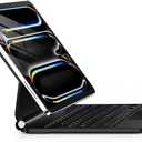 GGQFGTOJ for iPad Pro 13 Inch Case with Keyboard (M5/M4, 2025/2024)Magic-Style Magnetic 7 Colors Backlight -Floating Cantilever Stand - Multi-Touch Trackpad Keyboard Case for iPad Pro 13 (Black)