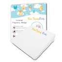 Pregnancy Wedge Pillow, 13.3 x 12.5 x 2.7 inches with Removeable Cover (White Quadrate)