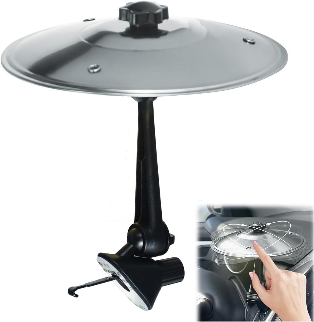 2 x Mini Car Cymbal Air Vent Clip  Universal Car Drum Cymbal Ornament, Fun Musical Car Accessory Gift for Drummers & Music Lovers (Silver)