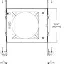 HALO HL6RSMF Mounting Frame, Silver, 6PK
