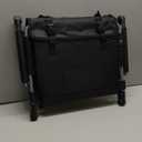 ALPHA CAMP Stadium Seat Chair for Bleachers with Back & Arm Rest (Black Grey)