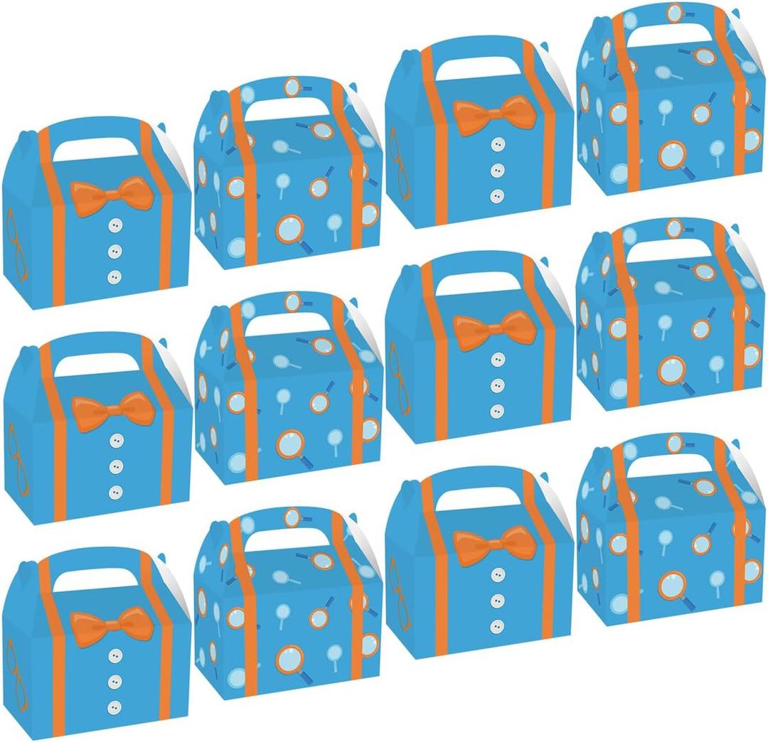 NF ORANGE 12PCS English Teacher Party Gift Candy boxBags English Teacher Birthday Party Supplies, English Teacher Party Decoration