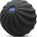 2.4" Mini Electric Vibrating Massage Ball, 10-Speed Fitness Yoga Massage Roller for Palm, Hand, Foot, Leg, Neck, Back, Multi-Directional Massage Ball (Black)