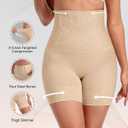OEAK Shapewear Tummy Control for Women Thigh Slimmer High Waisted Body Shaper Shorts Butt Lifting Shapewear for Under Dresses (Nude, M)