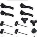 Universal Truck Tonneau Cover Replacement and Accessories Part Kit for Hard Tri-fold & Quad-fold Truck Bed Cover Include Nut, T-Bolt and Tonneau Cover Clamp, Rear Clamp