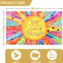 Boho Sun Door Mat, Colorful Floral Welcome Mat Non Slip, You are My Sunshine Outdoor Indoor Front Door Mat Doormat for Front Door, Entryway, Washable, Low Profile, Absorbent, 18'' x 30''