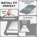 for Starlink Mini Protective Case, Liquid Silicone Cover for Starlink Mini Satellite Dish Antenna Full Protector Sleeve Shell Accessories, Portable Shock Resistant, Lightning-Proof (Grey)