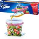 Ziploc Gallon Food Storage Bags, Stay Open Design with Stand-Up Bottom, Easy to Fill, 19 Count