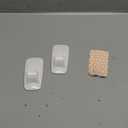 hookay 10lbs Large Utility Hooks, 2 Indoor Hooks with 6 Adhesive Strips, Damage-Free Wall Hooks for Garage/Office/Kitchen, Holds 10 lb, No Tools Removable Organizer