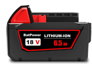18v, 6.5Ah Battery Replacement for Milwaukee M18 Battery,High-Capacity Batteries Compaitble with Milwaukee Tools and Charger,2024 Version/New Patented (Black, 8Pack)