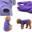 Lovelonglong Basic Dog Polo Shirts Premium Cotton, Polo T-Shirts for Dogs with a Two-Button Collar Blank, Color Purple, XXL