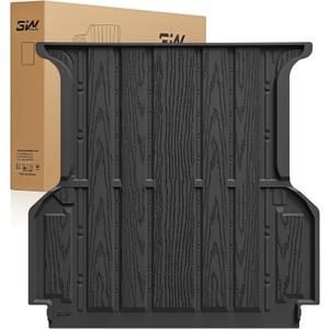 3W Truck Bed Mat for Ford Ranger 2024-2026 5FT, 59.6" Bed, TPE Custom Fit