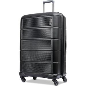 American Tourister Stratum 2.0 Expandable Hardside Luggage with Spinner Wheels, 28" SPINNER, Jet Black (28-Inch Checked-Large)